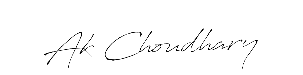 Ak Choudhary stylish signature style. Best Handwritten Sign (Antro_Vectra) for my name. Handwritten Signature Collection Ideas for my name Ak Choudhary. Ak Choudhary signature style 6 images and pictures png