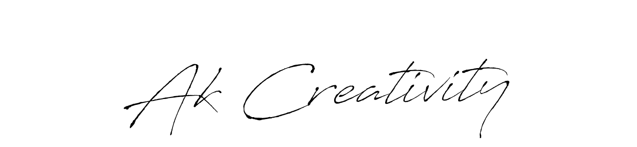 Similarly Antro_Vectra is the best handwritten signature design. Signature creator online .You can use it as an online autograph creator for name Ak Creativity. Ak Creativity signature style 6 images and pictures png