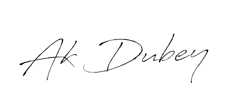 Antro_Vectra is a professional signature style that is perfect for those who want to add a touch of class to their signature. It is also a great choice for those who want to make their signature more unique. Get Ak Dubey name to fancy signature for free. Ak Dubey signature style 6 images and pictures png