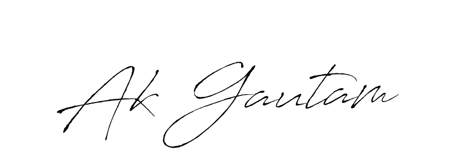 Use a signature maker to create a handwritten signature online. With this signature software, you can design (Antro_Vectra) your own signature for name Ak Gautam. Ak Gautam signature style 6 images and pictures png