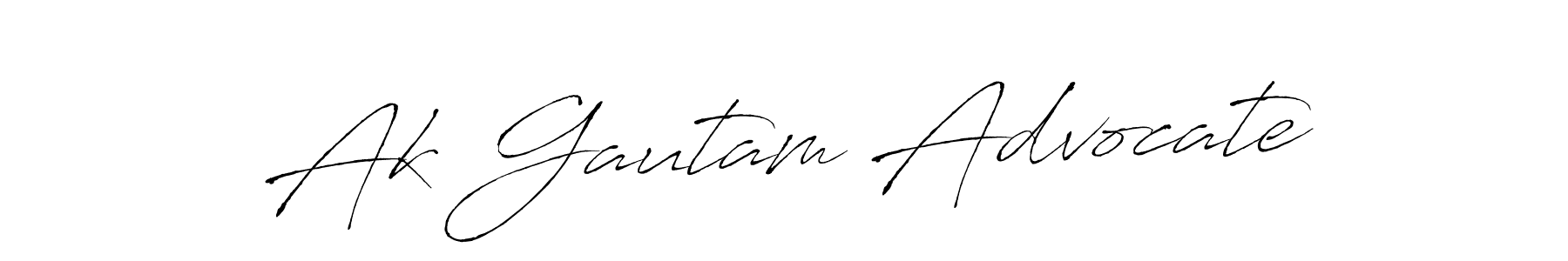 The best way (Antro_Vectra) to make a short signature is to pick only two or three words in your name. The name Ak Gautam Advocate include a total of six letters. For converting this name. Ak Gautam Advocate signature style 6 images and pictures png