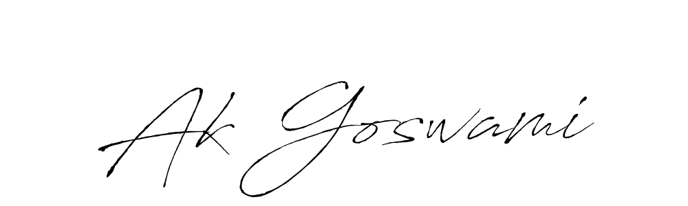 Make a short Ak Goswami signature style. Manage your documents anywhere anytime using Antro_Vectra. Create and add eSignatures, submit forms, share and send files easily. Ak Goswami signature style 6 images and pictures png