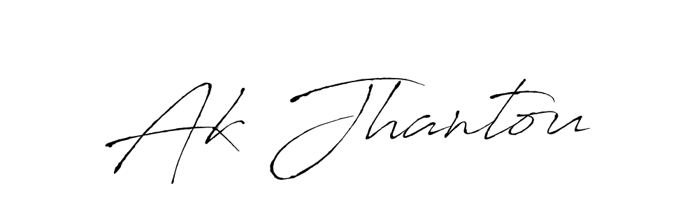 Use a signature maker to create a handwritten signature online. With this signature software, you can design (Antro_Vectra) your own signature for name Ak Jhantou. Ak Jhantou signature style 6 images and pictures png