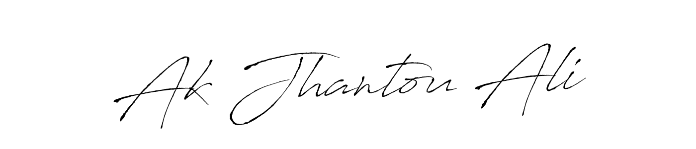 Also You can easily find your signature by using the search form. We will create Ak Jhantou Ali name handwritten signature images for you free of cost using Antro_Vectra sign style. Ak Jhantou Ali signature style 6 images and pictures png