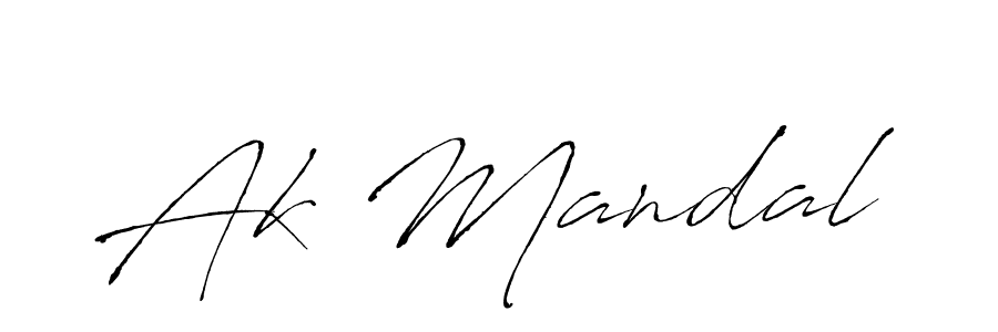 How to make Ak Mandal signature? Antro_Vectra is a professional autograph style. Create handwritten signature for Ak Mandal name. Ak Mandal signature style 6 images and pictures png