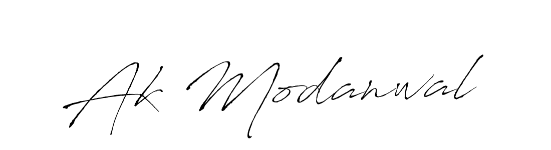 Ak Modanwal stylish signature style. Best Handwritten Sign (Antro_Vectra) for my name. Handwritten Signature Collection Ideas for my name Ak Modanwal. Ak Modanwal signature style 6 images and pictures png