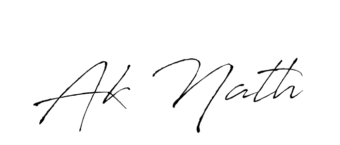 Also we have Ak Nath name is the best signature style. Create professional handwritten signature collection using Antro_Vectra autograph style. Ak Nath signature style 6 images and pictures png