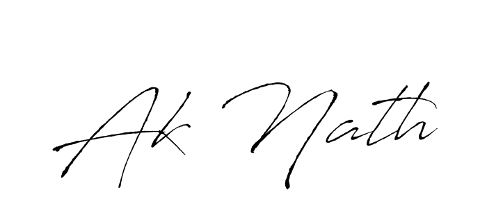 Also we have Ak Nath name is the best signature style. Create professional handwritten signature collection using Antro_Vectra autograph style. Ak Nath signature style 6 images and pictures png