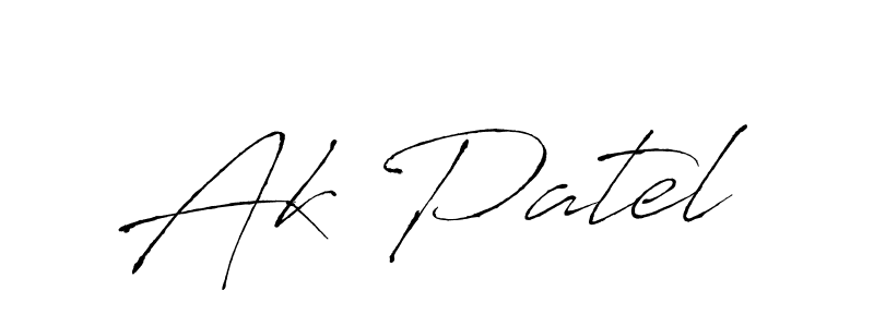 Also You can easily find your signature by using the search form. We will create Ak Patel name handwritten signature images for you free of cost using Antro_Vectra sign style. Ak Patel signature style 6 images and pictures png