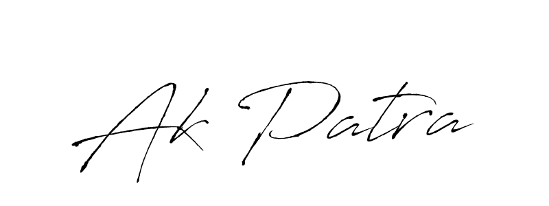 You should practise on your own different ways (Antro_Vectra) to write your name (Ak Patra) in signature. don't let someone else do it for you. Ak Patra signature style 6 images and pictures png