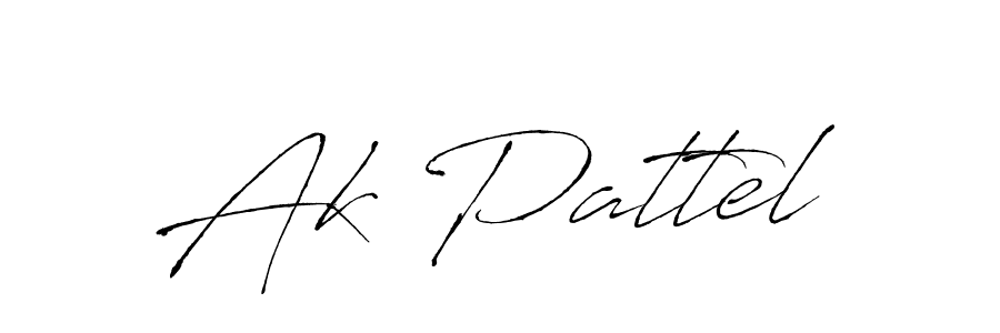 Make a beautiful signature design for name Ak Pattel. Use this online signature maker to create a handwritten signature for free. Ak Pattel signature style 6 images and pictures png