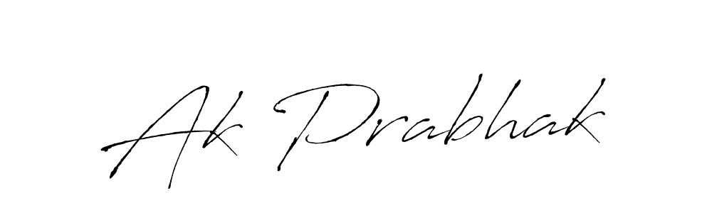 Ak Prabhak stylish signature style. Best Handwritten Sign (Antro_Vectra) for my name. Handwritten Signature Collection Ideas for my name Ak Prabhak. Ak Prabhak signature style 6 images and pictures png