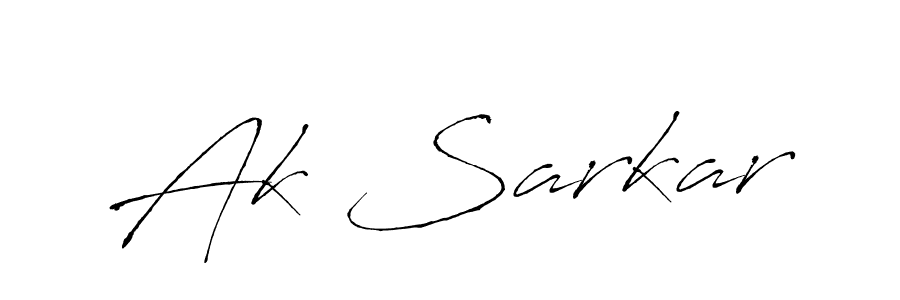 Use a signature maker to create a handwritten signature online. With this signature software, you can design (Antro_Vectra) your own signature for name Ak Sarkar. Ak Sarkar signature style 6 images and pictures png