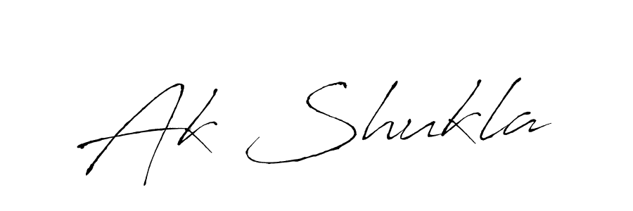 How to make Ak Shukla name signature. Use Antro_Vectra style for creating short signs online. This is the latest handwritten sign. Ak Shukla signature style 6 images and pictures png