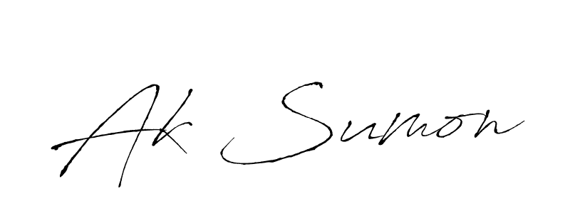 Here are the top 10 professional signature styles for the name Ak Sumon. These are the best autograph styles you can use for your name. Ak Sumon signature style 6 images and pictures png