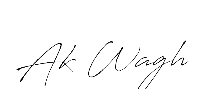 Also You can easily find your signature by using the search form. We will create Ak Wagh name handwritten signature images for you free of cost using Antro_Vectra sign style. Ak Wagh signature style 6 images and pictures png