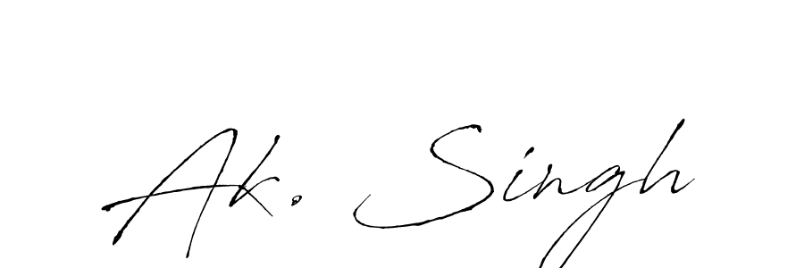 Similarly Antro_Vectra is the best handwritten signature design. Signature creator online .You can use it as an online autograph creator for name Ak. Singh. Ak. Singh signature style 6 images and pictures png