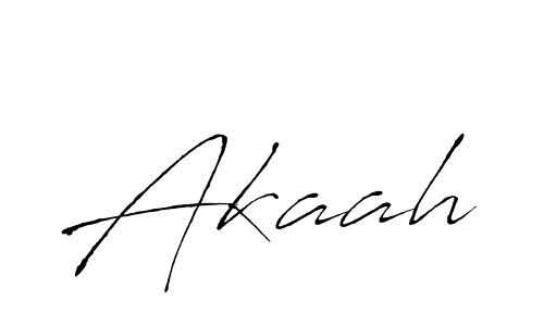 Design your own signature with our free online signature maker. With this signature software, you can create a handwritten (Antro_Vectra) signature for name Akaah. Akaah signature style 6 images and pictures png