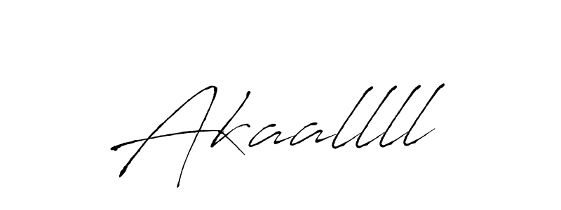 Design your own signature with our free online signature maker. With this signature software, you can create a handwritten (Antro_Vectra) signature for name Akaallll. Akaallll signature style 6 images and pictures png