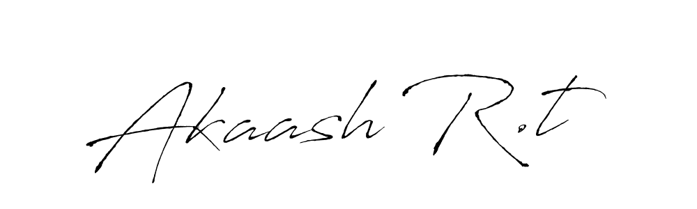 You should practise on your own different ways (Antro_Vectra) to write your name (Akaash R.t) in signature. don't let someone else do it for you. Akaash R.t signature style 6 images and pictures png