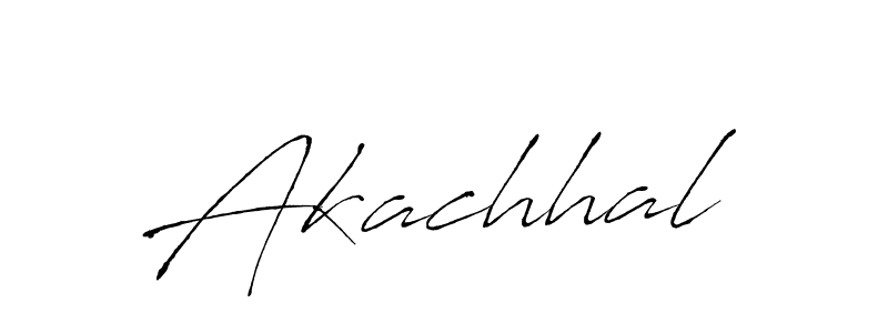 Akachhal stylish signature style. Best Handwritten Sign (Antro_Vectra) for my name. Handwritten Signature Collection Ideas for my name Akachhal. Akachhal signature style 6 images and pictures png