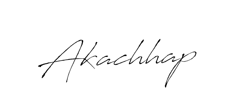 You should practise on your own different ways (Antro_Vectra) to write your name (Akachhap) in signature. don't let someone else do it for you. Akachhap signature style 6 images and pictures png