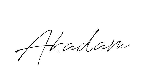 You should practise on your own different ways (Antro_Vectra) to write your name (Akadam) in signature. don't let someone else do it for you. Akadam signature style 6 images and pictures png