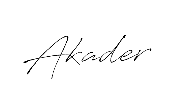 if you are searching for the best signature style for your name Akader. so please give up your signature search. here we have designed multiple signature styles  using Antro_Vectra. Akader signature style 6 images and pictures png