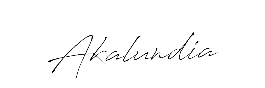 Make a beautiful signature design for name Akalundia. With this signature (Antro_Vectra) style, you can create a handwritten signature for free. Akalundia signature style 6 images and pictures png