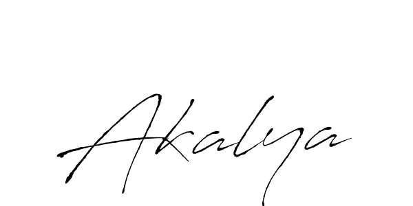 Design your own signature with our free online signature maker. With this signature software, you can create a handwritten (Antro_Vectra) signature for name Akalya. Akalya signature style 6 images and pictures png