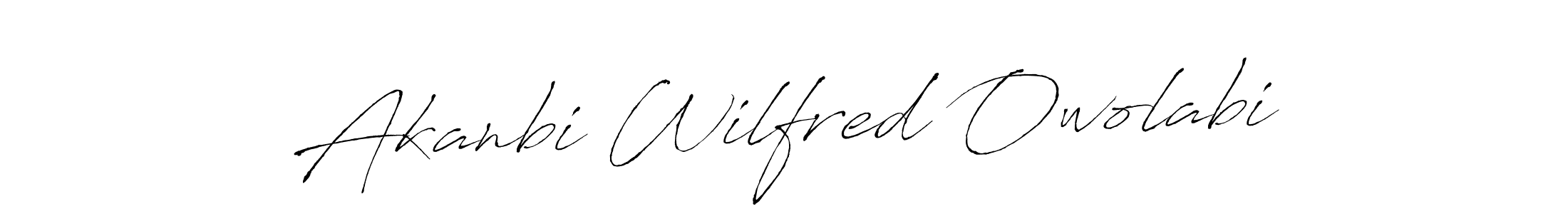 Design your own signature with our free online signature maker. With this signature software, you can create a handwritten (Antro_Vectra) signature for name Akanbi Wilfred Owolabi. Akanbi Wilfred Owolabi signature style 6 images and pictures png
