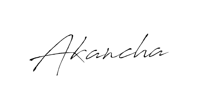 Also You can easily find your signature by using the search form. We will create Akancha name handwritten signature images for you free of cost using Antro_Vectra sign style. Akancha signature style 6 images and pictures png