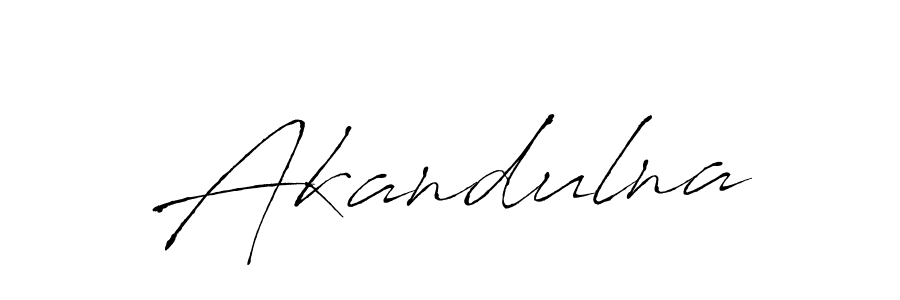 How to make Akandulna name signature. Use Antro_Vectra style for creating short signs online. This is the latest handwritten sign. Akandulna signature style 6 images and pictures png