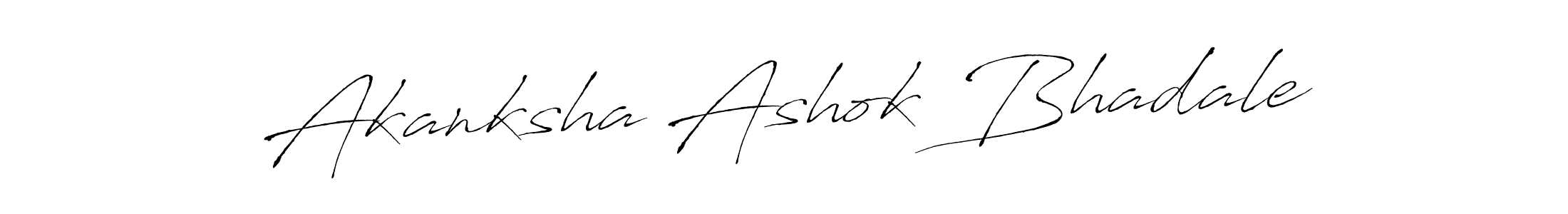 Make a beautiful signature design for name Akanksha Ashok Bhadale. Use this online signature maker to create a handwritten signature for free. Akanksha Ashok Bhadale signature style 6 images and pictures png