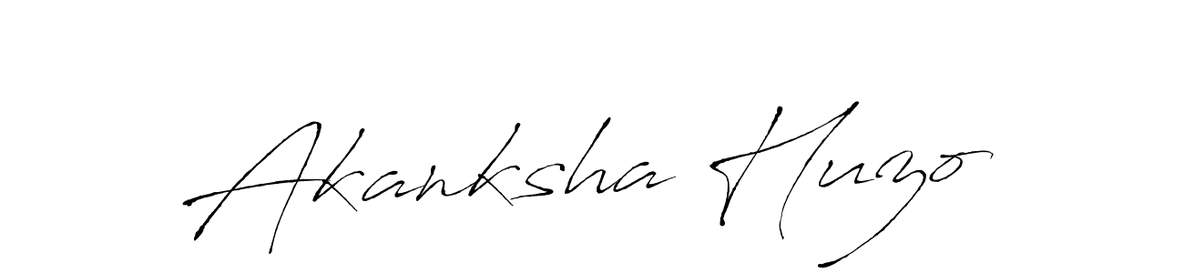 Design your own signature with our free online signature maker. With this signature software, you can create a handwritten (Antro_Vectra) signature for name Akanksha Huzo. Akanksha Huzo signature style 6 images and pictures png