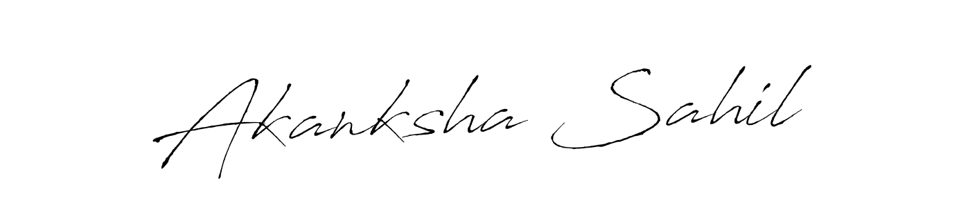 Similarly Antro_Vectra is the best handwritten signature design. Signature creator online .You can use it as an online autograph creator for name Akanksha Sahil. Akanksha Sahil signature style 6 images and pictures png