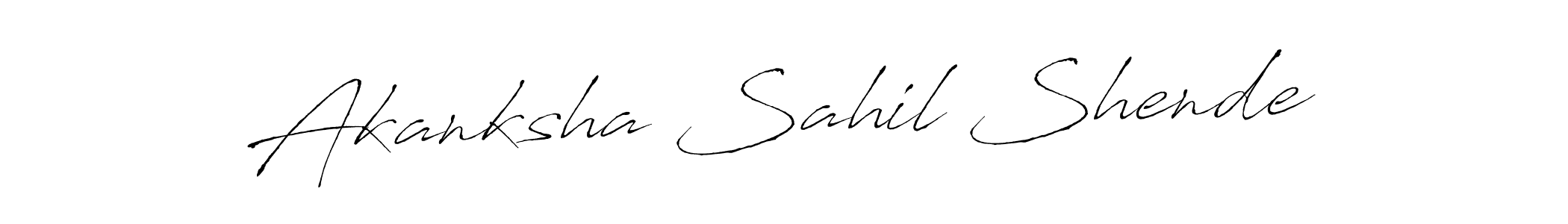 Make a beautiful signature design for name Akanksha Sahil Shende. Use this online signature maker to create a handwritten signature for free. Akanksha Sahil Shende signature style 6 images and pictures png