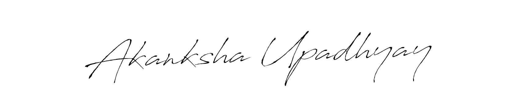 This is the best signature style for the Akanksha Upadhyay name. Also you like these signature font (Antro_Vectra). Mix name signature. Akanksha Upadhyay signature style 6 images and pictures png