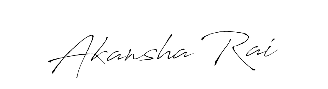 Make a beautiful signature design for name Akansha Rai. Use this online signature maker to create a handwritten signature for free. Akansha Rai signature style 6 images and pictures png