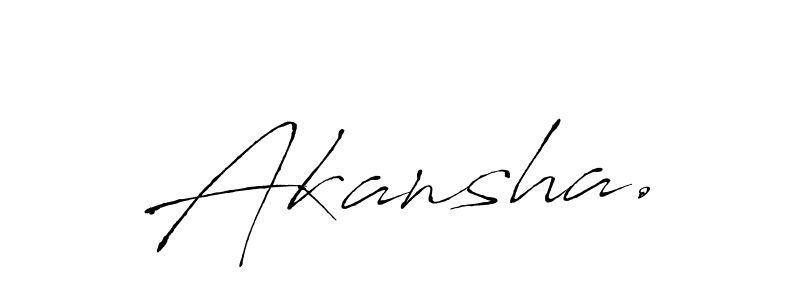 How to make Akansha. name signature. Use Antro_Vectra style for creating short signs online. This is the latest handwritten sign. Akansha. signature style 6 images and pictures png