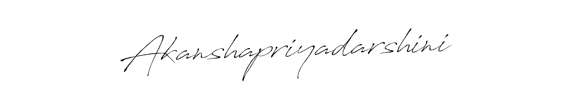 How to make Akanshapriyadarshini signature? Antro_Vectra is a professional autograph style. Create handwritten signature for Akanshapriyadarshini name. Akanshapriyadarshini signature style 6 images and pictures png