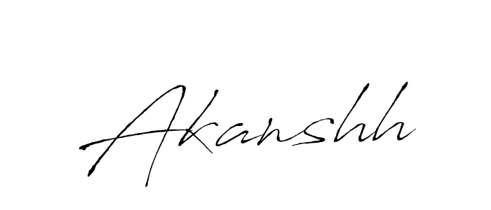 The best way (Antro_Vectra) to make a short signature is to pick only two or three words in your name. The name Akanshh include a total of six letters. For converting this name. Akanshh signature style 6 images and pictures png