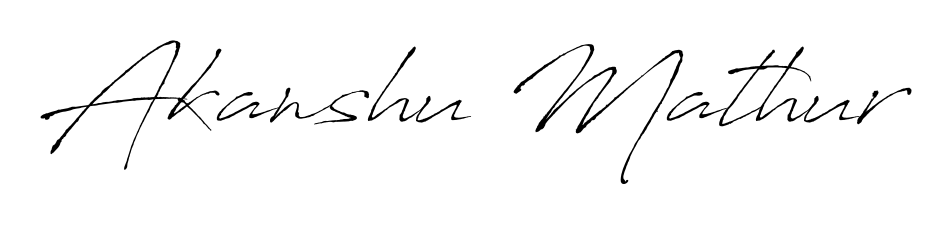 Get inspired by this graceful Antro_Vectra signature style for name Akanshu Mathur. Smooth loops and balanced proportions for everyday use. Akanshu Mathur signature style 6 images and pictures png
