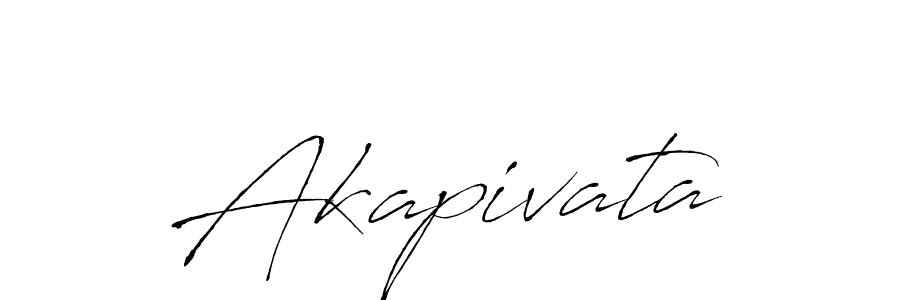 How to make Akapivata name signature. Use Antro_Vectra style for creating short signs online. This is the latest handwritten sign. Akapivata signature style 6 images and pictures png