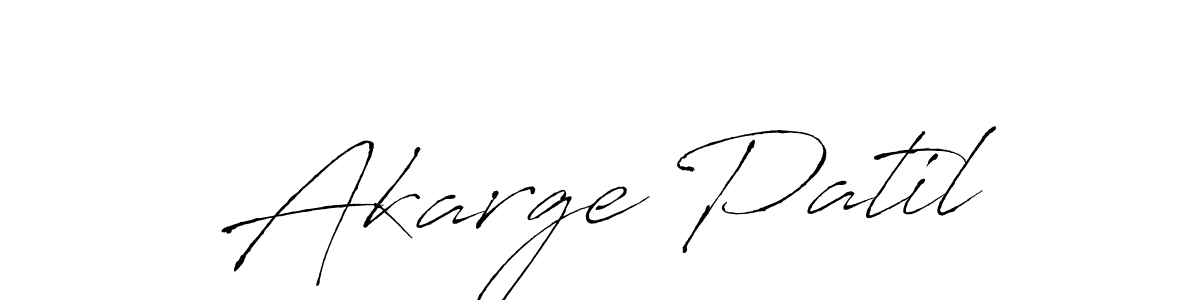 You can use this online signature creator to create a handwritten signature for the name Akarge Patil. This is the best online autograph maker. Akarge Patil signature style 6 images and pictures png