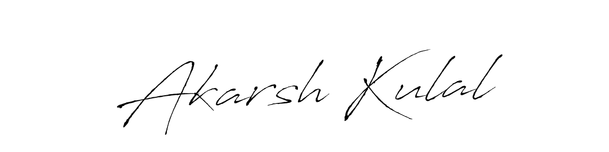 You should practise on your own different ways (Antro_Vectra) to write your name (Akarsh Kulal) in signature. don't let someone else do it for you. Akarsh Kulal signature style 6 images and pictures png