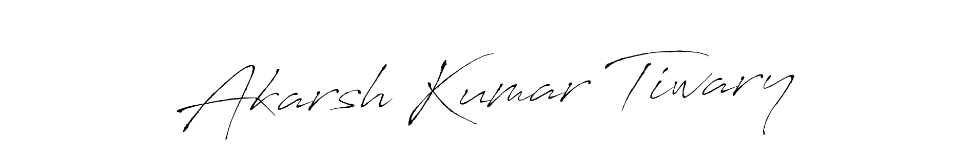 Make a beautiful signature design for name Akarsh Kumar Tiwary. With this signature (Antro_Vectra) style, you can create a handwritten signature for free. Akarsh Kumar Tiwary signature style 6 images and pictures png