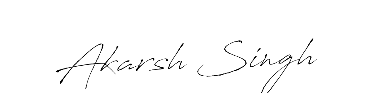 Akarsh Singh stylish signature style. Best Handwritten Sign (Antro_Vectra) for my name. Handwritten Signature Collection Ideas for my name Akarsh Singh. Akarsh Singh signature style 6 images and pictures png