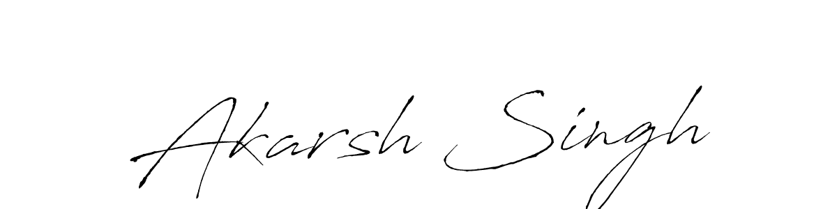 Akarsh Singh stylish signature style. Best Handwritten Sign (Antro_Vectra) for my name. Handwritten Signature Collection Ideas for my name Akarsh Singh. Akarsh Singh signature style 6 images and pictures png