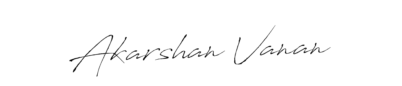 Design your own signature with our free online signature maker. With this signature software, you can create a handwritten (Antro_Vectra) signature for name Akarshan Vanan. Akarshan Vanan signature style 6 images and pictures png